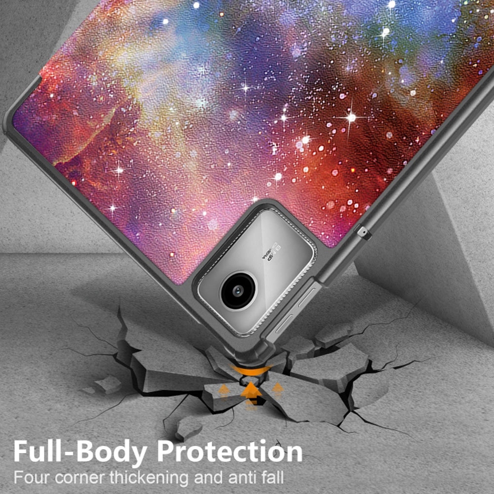 Housse pour Lenovo Tab M11, Techsuit, FoldPro Galaxy, Multicolore