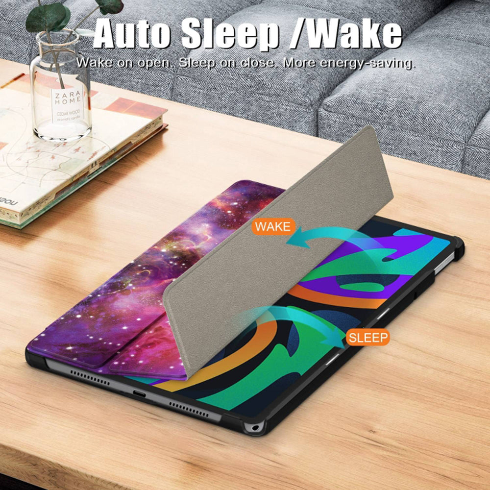 Housse pour Lenovo Tab M11, Techsuit, FoldPro Galaxy, Multicolore