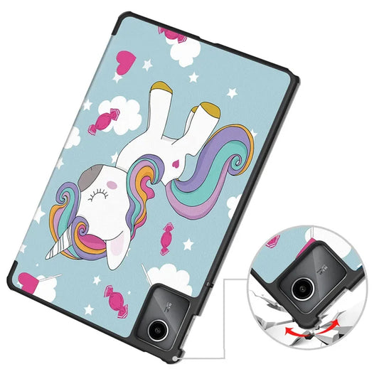 Case for Lenovo Tab M11, Techsuit, FoldPro Unicorn, Multicolor