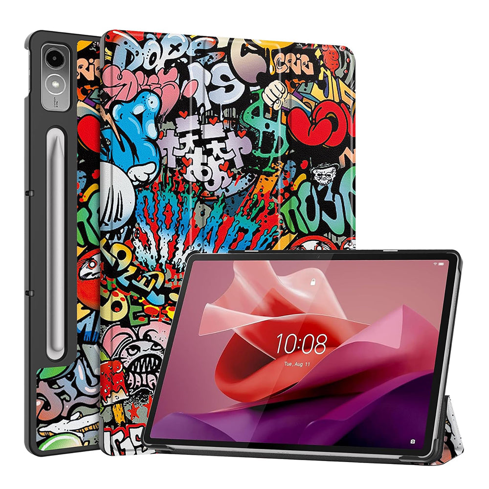 Housse pour Lenovo Tab P12, Techsuit, FoldPro Urban Vibe, Multicolore