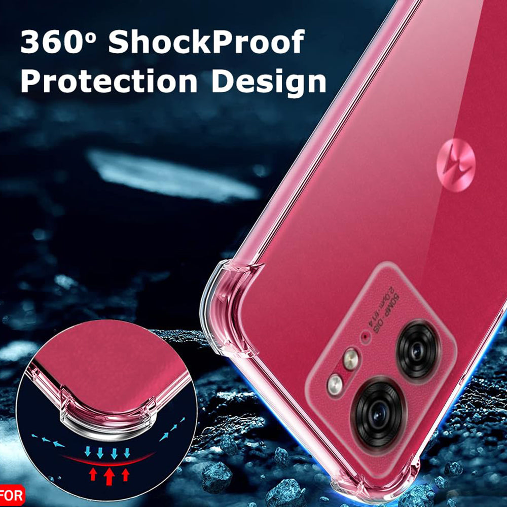 Coque pour Motorola Edge (2023) / Edge 40, Techsuit, Antichoc Claire, Transparente