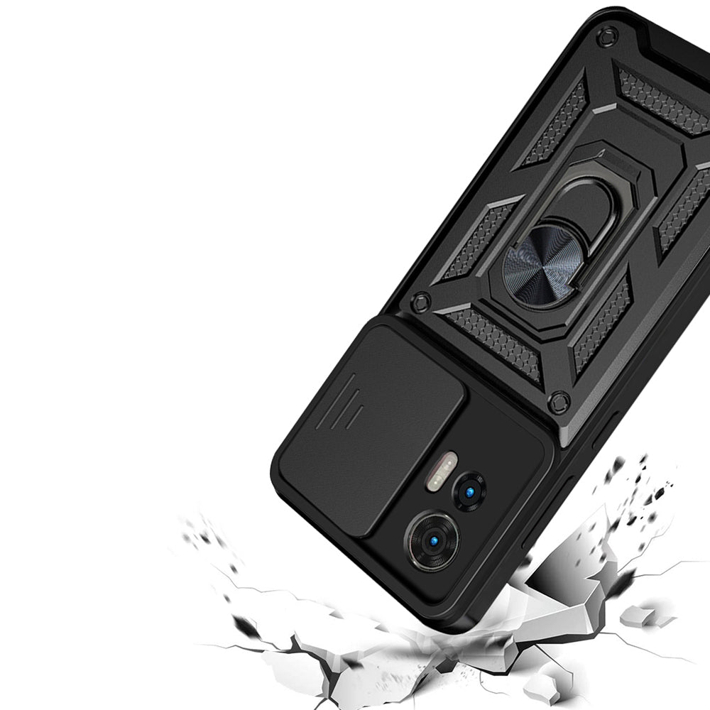 Étui pour Motorola Edge 50 Fusion, Techsuit, CamShield, Vert