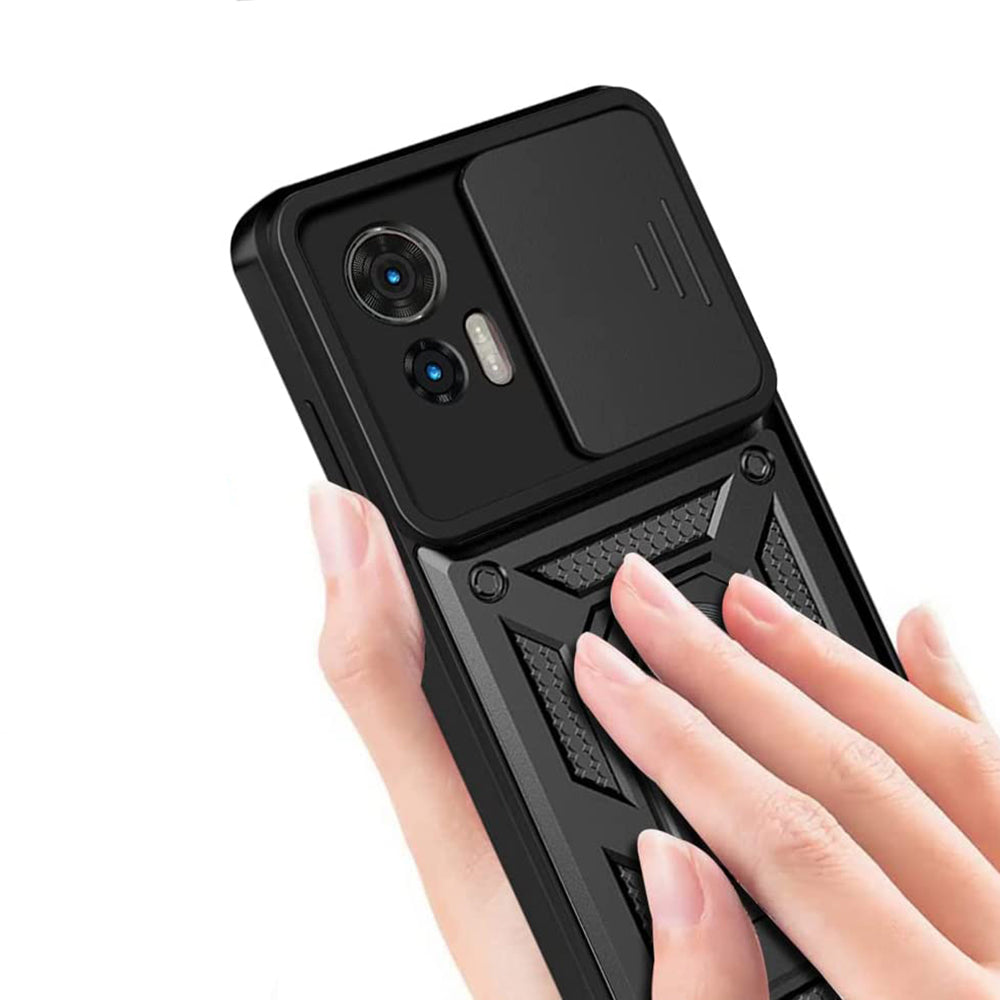 Étui pour Motorola Edge 50 Fusion, Techsuit, CamShield, Vert
