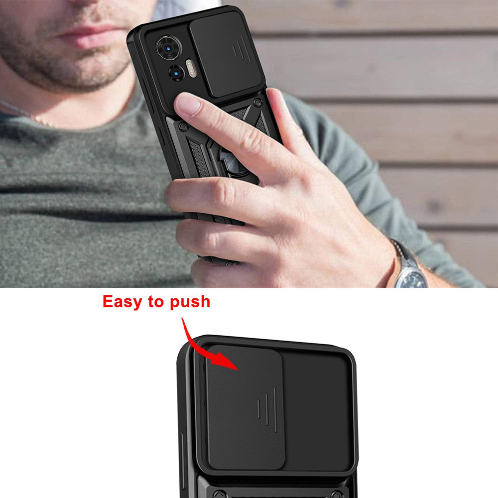 Étui pour Motorola Edge 50 Fusion, Techsuit, CamShield, Vert