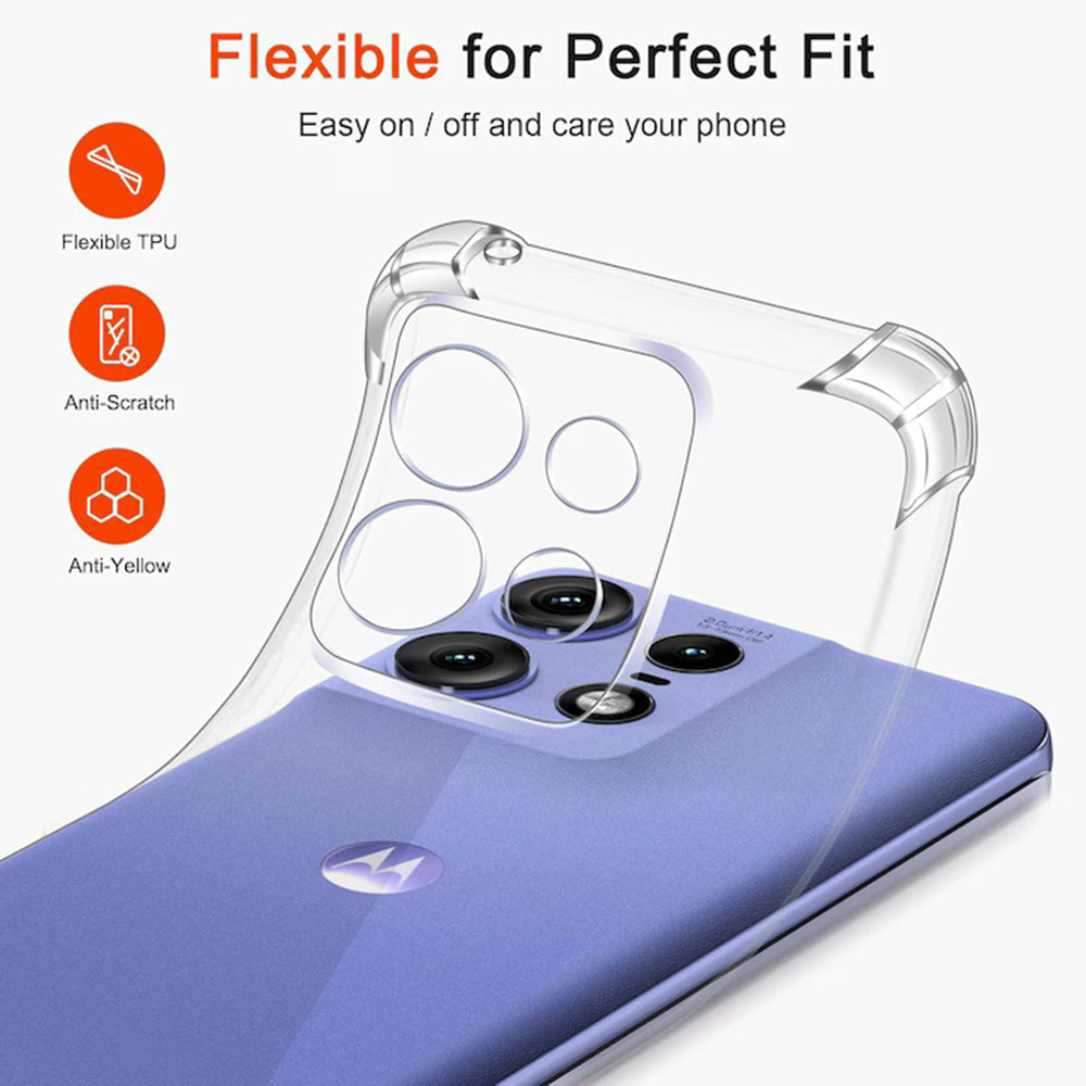 Coque pour Motorola Edge 50, Techsuit, Anti-choc Claire, Transparente