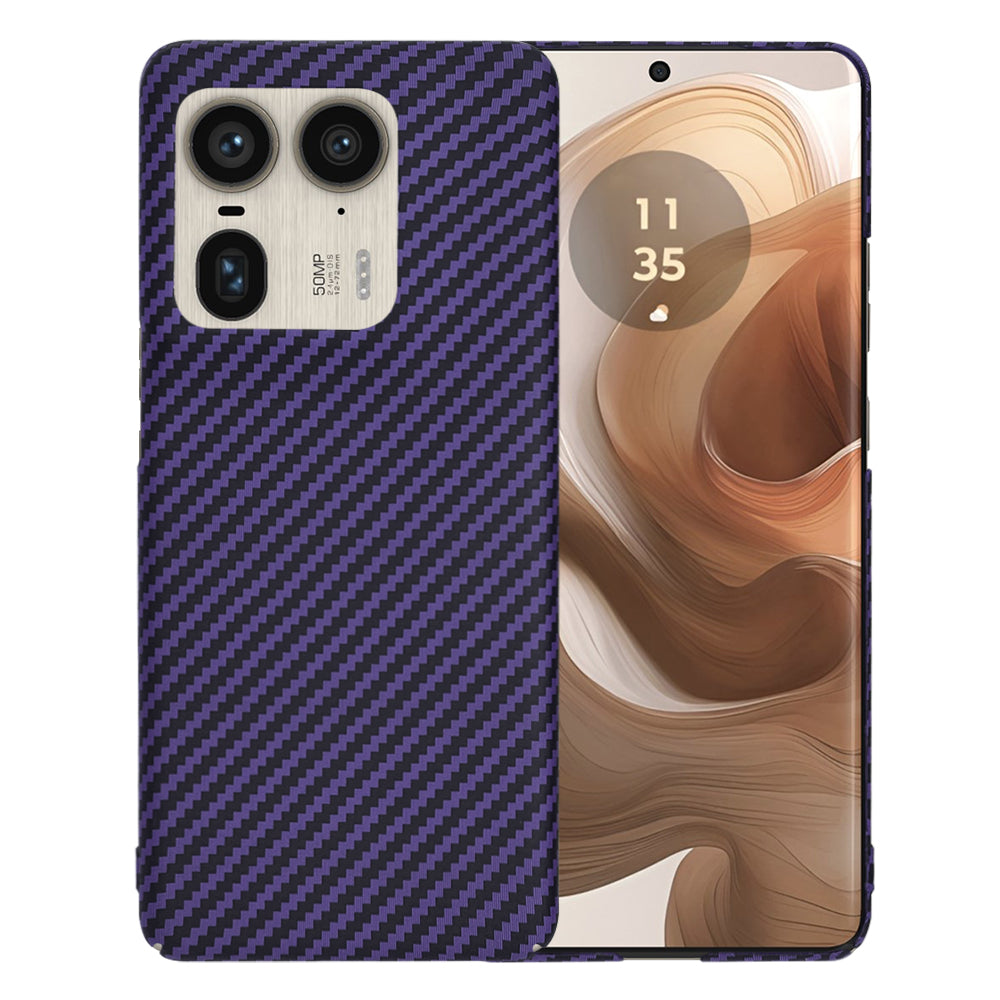 Coque pour Motorola Edge 50 Ultra, Techsuit, Carbonite FiberShell, Violet