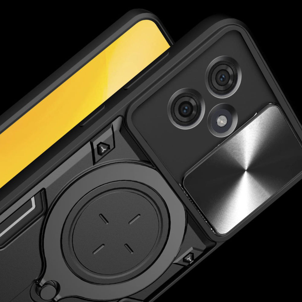 Coque pour Motorola Edge 60 Fusion / Edge 60, Techsuit, CamGuard Pro, Noire