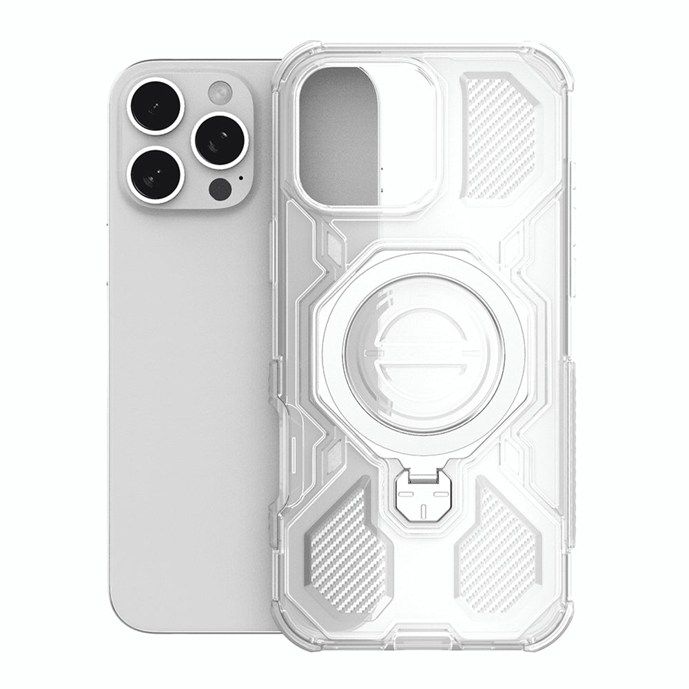 Coque pour Motorola Edge 60 Fusion / Edge 60, Techsuit, Carbon Shield Pro, Blanc