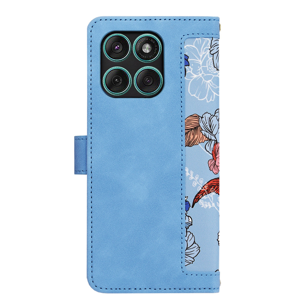 Coque pour Motorola Edge 60 Fusion / Edge 60, Techsuit, FlipCraft, Bleu