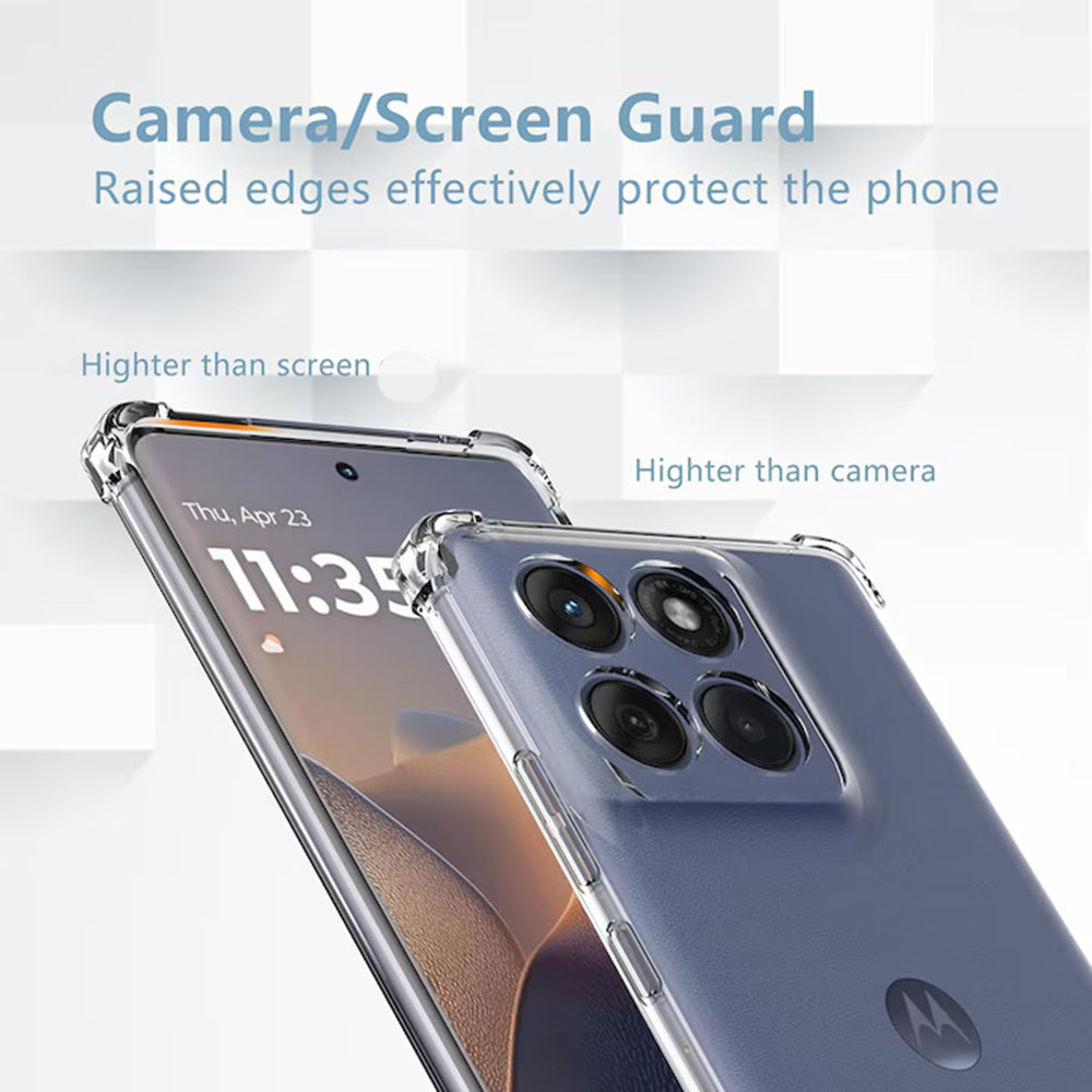 Coque pour Motorola Edge 60 Fusion / Edge 60, Techsuit, Antichoc Claire, Transparente