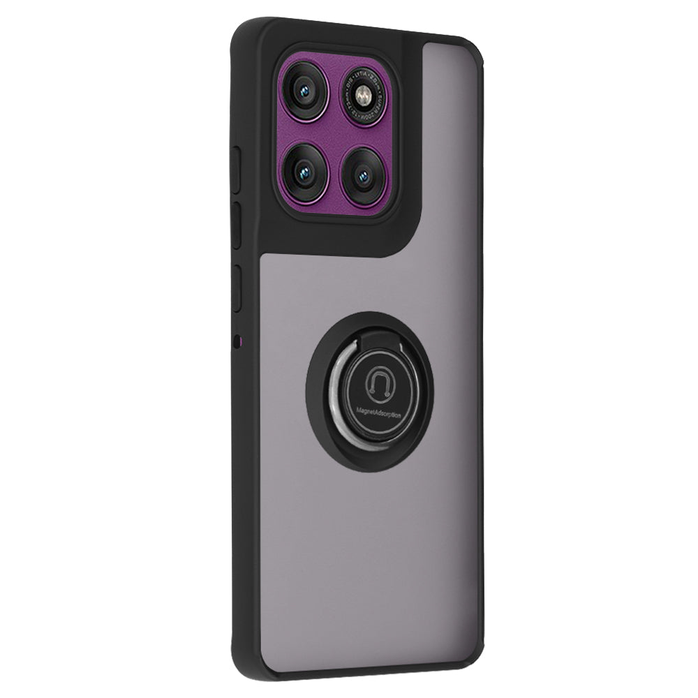 Coque pour Motorola Edge 60 Pro, Techsuit, Glinth, Noire