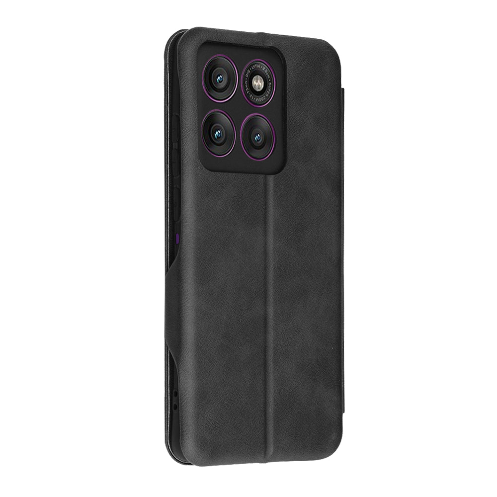 Coque pour Motorola Edge 60 Pro, Techsuit, Safe Wallet Plus, Noire