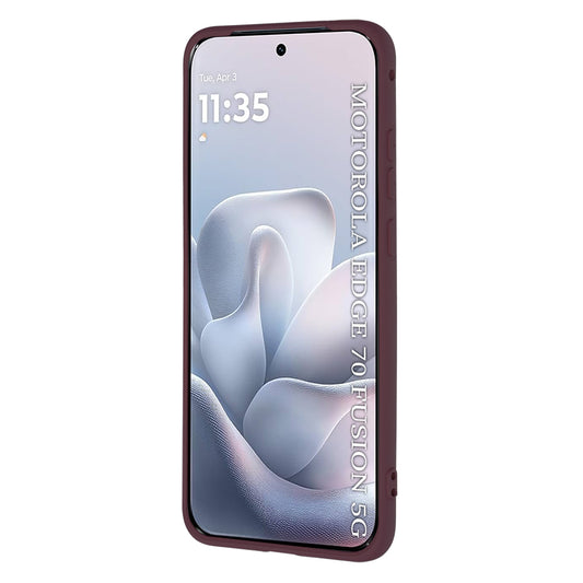 Coque pour Motorola Edge 70 Fusion, Techsuit, SoftFlex, Bordeaux