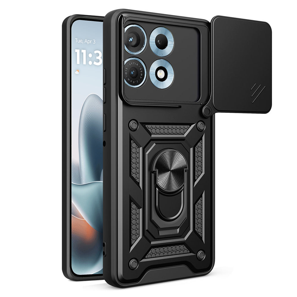 Coque pour Motorola Edge 70 Max, Techsuit, CamShield, Noire