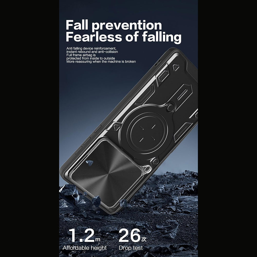 Étui pour Motorola Edge 70, Techsuit, CamGuard Pro, Bleu