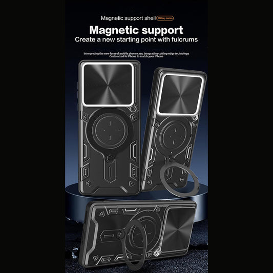 Étui pour Motorola Edge 70, Techsuit, CamGuard Pro, Rose Doré