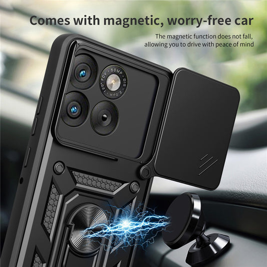 Étui pour Motorola Edge 70, Techsuit, CamShield, Doré