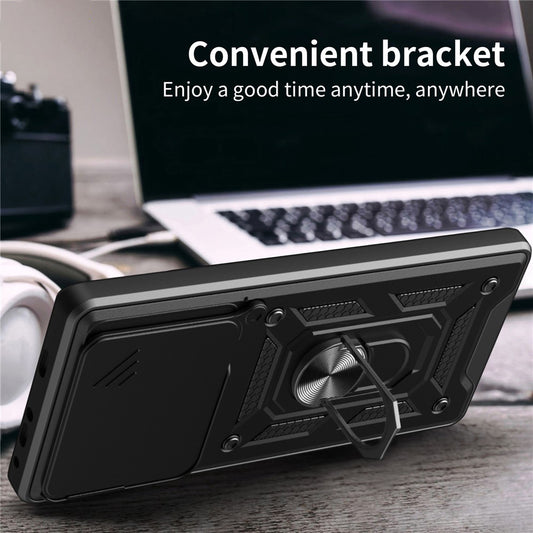 Étui pour Motorola Edge 70, Techsuit, CamShield, Rose Doré