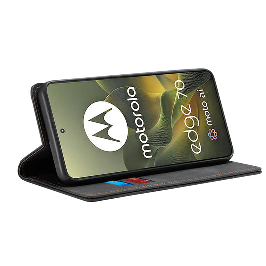 Étui pour Motorola Edge 70, Techsuit, Confy, Noir