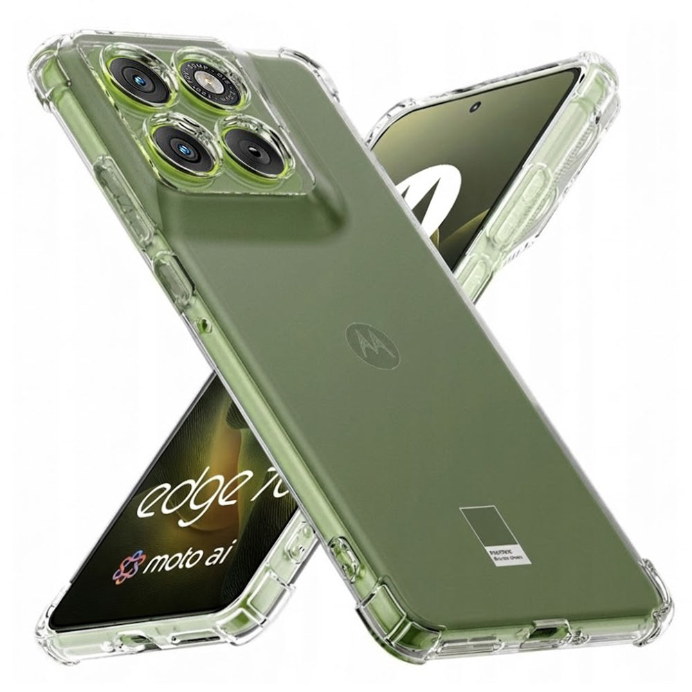 Étui pour Motorola Edge 70, Techsuit, Shockproof Clear, Transparent