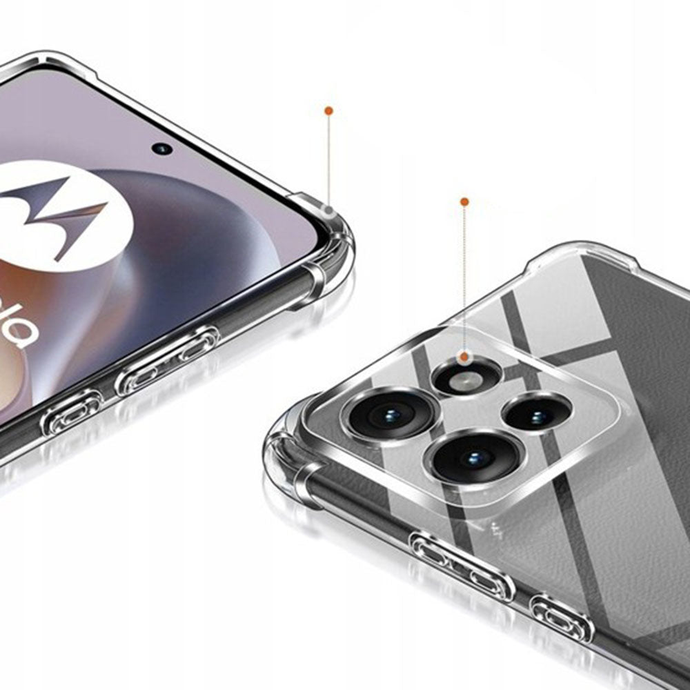 Étui pour Motorola Edge 70, Techsuit, Shockproof Clear, Transparent