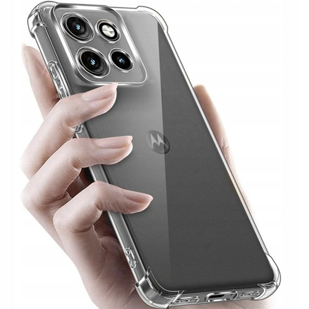 Étui pour Motorola Edge 70, Techsuit, Shockproof Clear, Transparent