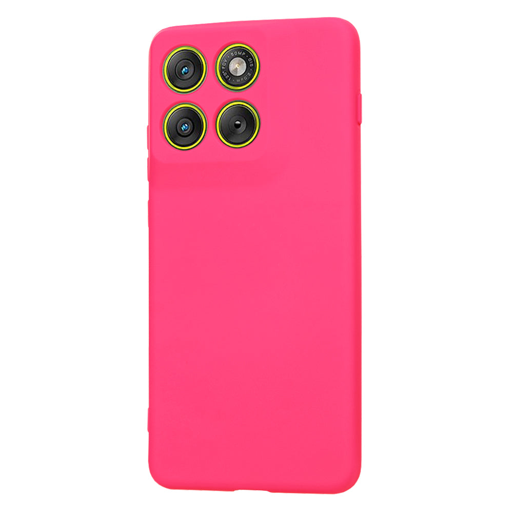 Étui pour Motorola Edge 70, Techsuit, SoftFlex, Rose Foncé