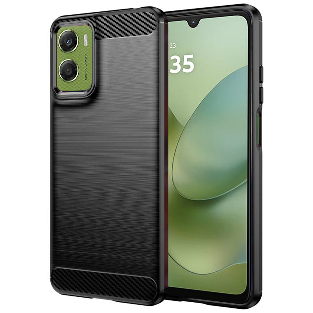 Case for Motorola Moto G06 Power / G06, Techsuit, Carbon, Black
