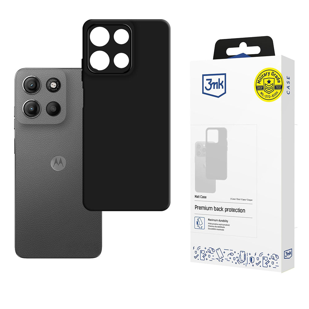 Case for Motorola Moto G15 / G15 Power, 3MK, Matte Black
