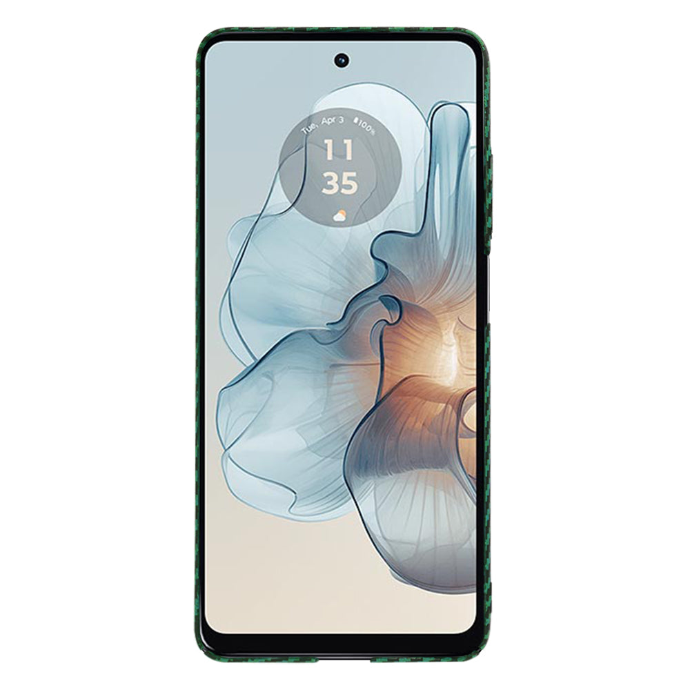 Coque pour Motorola Moto G24 Power, Techsuit, Carbonite FiberShell, Vert