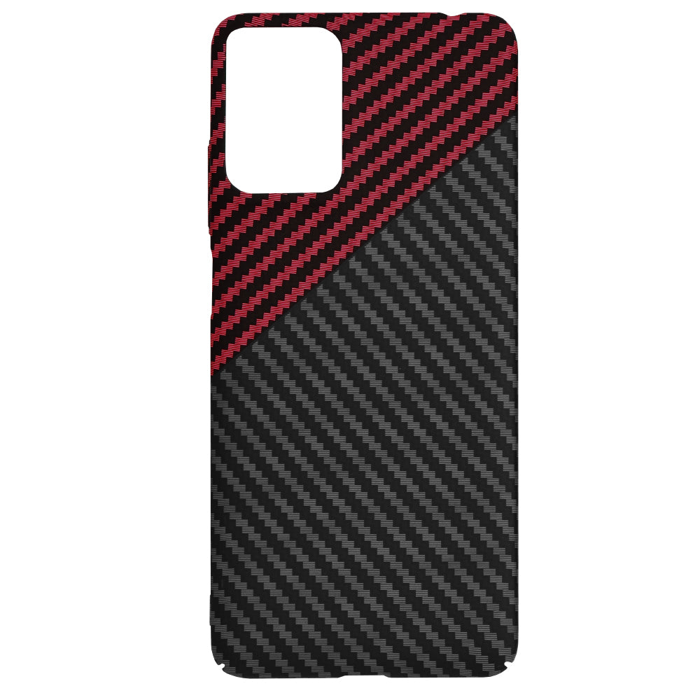 Coque pour Motorola Moto G24 Power, Techsuit, Carbonite FiberShell, Noir Rouge