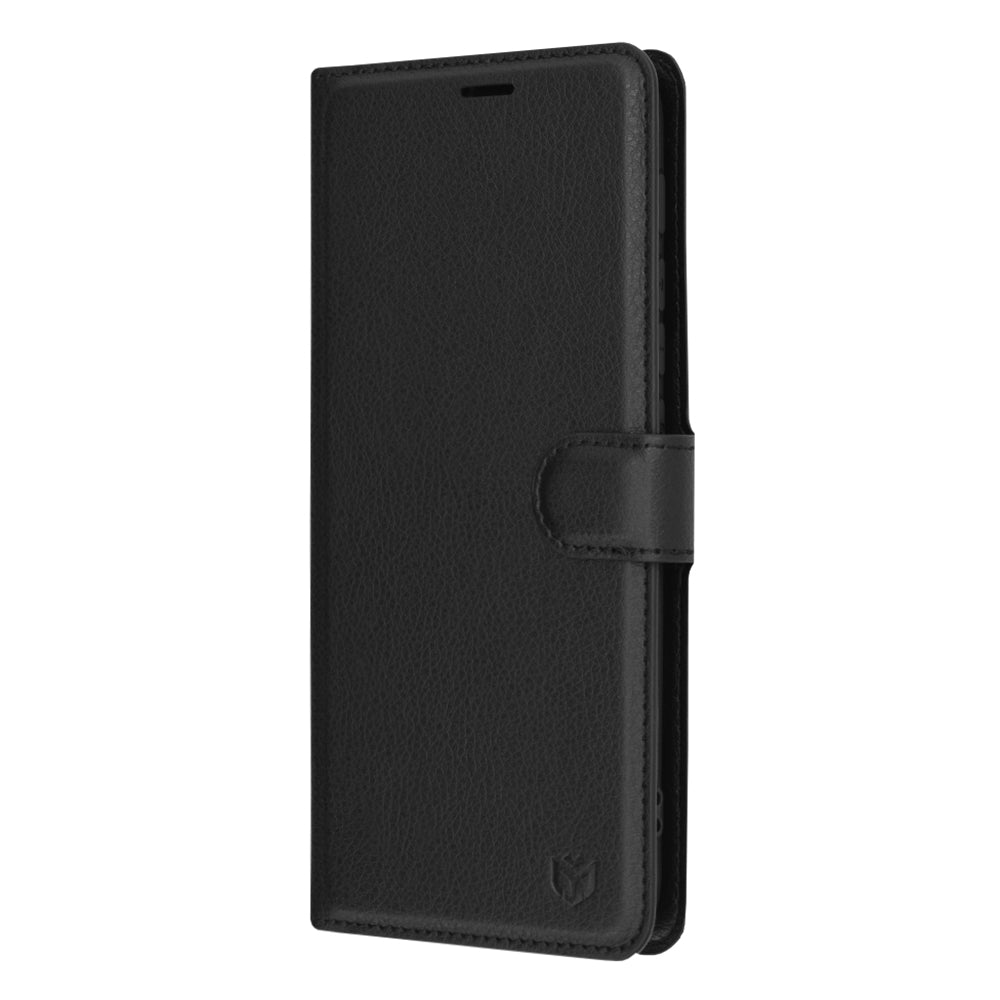 Coque pour Motorola Moto G30 / G20 / G10, Techsuit, Folio en cuir, Noire