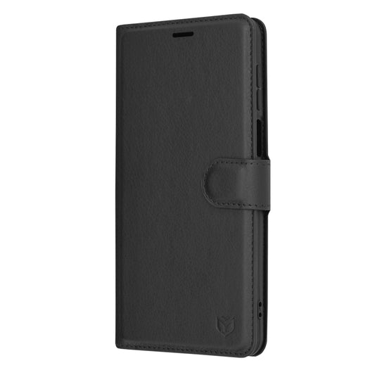 Étui pour Motorola Moto G54, Techsuit, Leather Folio, Noir