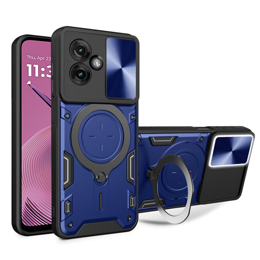 Coque pour Motorola Moto G55, Techsuit, CamGuard Pro, Bleue