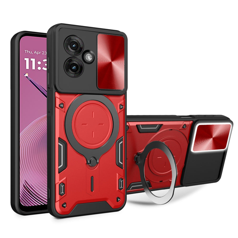 Coque pour Motorola Moto G55, Techsuit, CamGuard Pro, Rouge