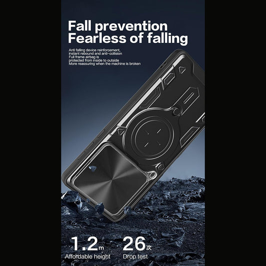 Étui pour Motorola Moto G67 Power / G57 Power, Techsuit, CamGuard Pro, Noir