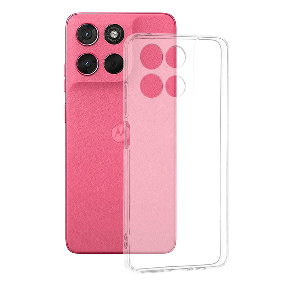 Case for Motorola Moto G67 Power / G57 Power, Techsuit, Clear, Transparent