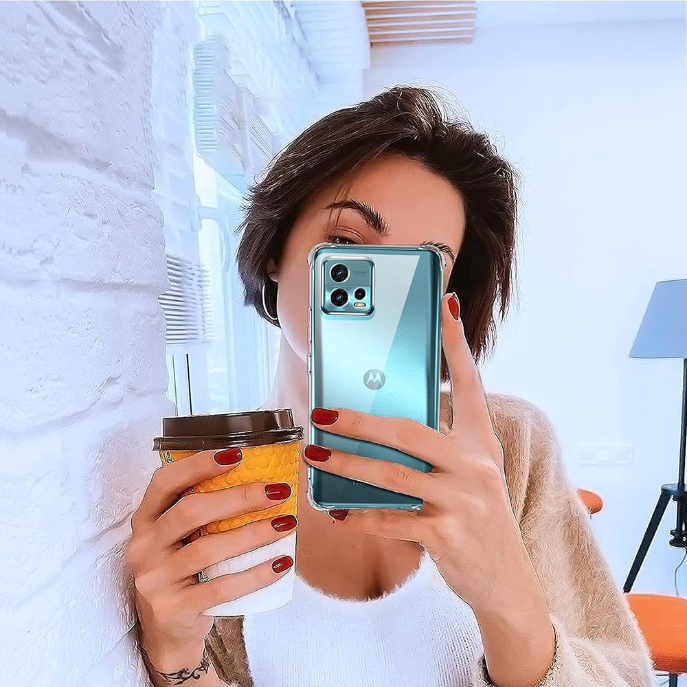Coque pour Motorola Moto G72, Techsuit, Anti-choc Claire, Transparente