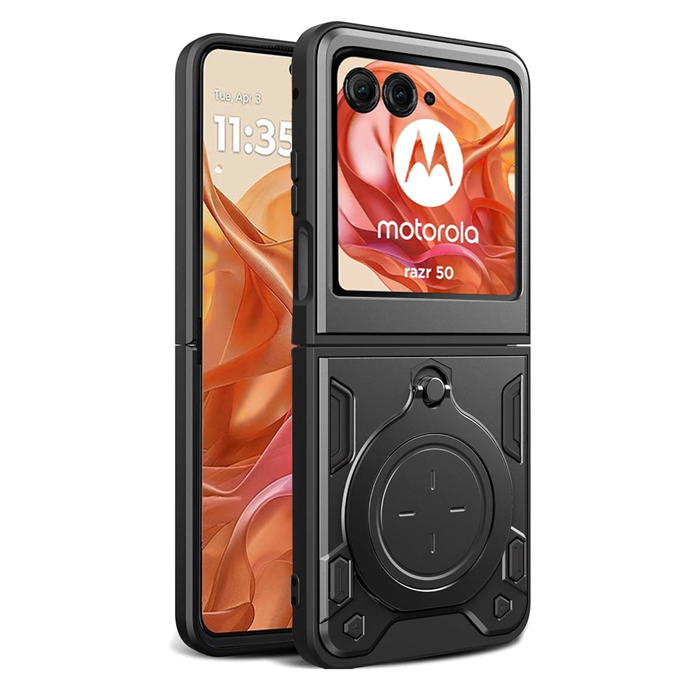 Coque pour Motorola Razr 60 / Razr 50, Techsuit, CamGuard Pro, Noire