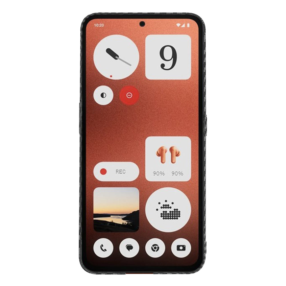 Coque pour Nothing CMF Phone 1, Techsuit, Carbonite FiberShell, Noire