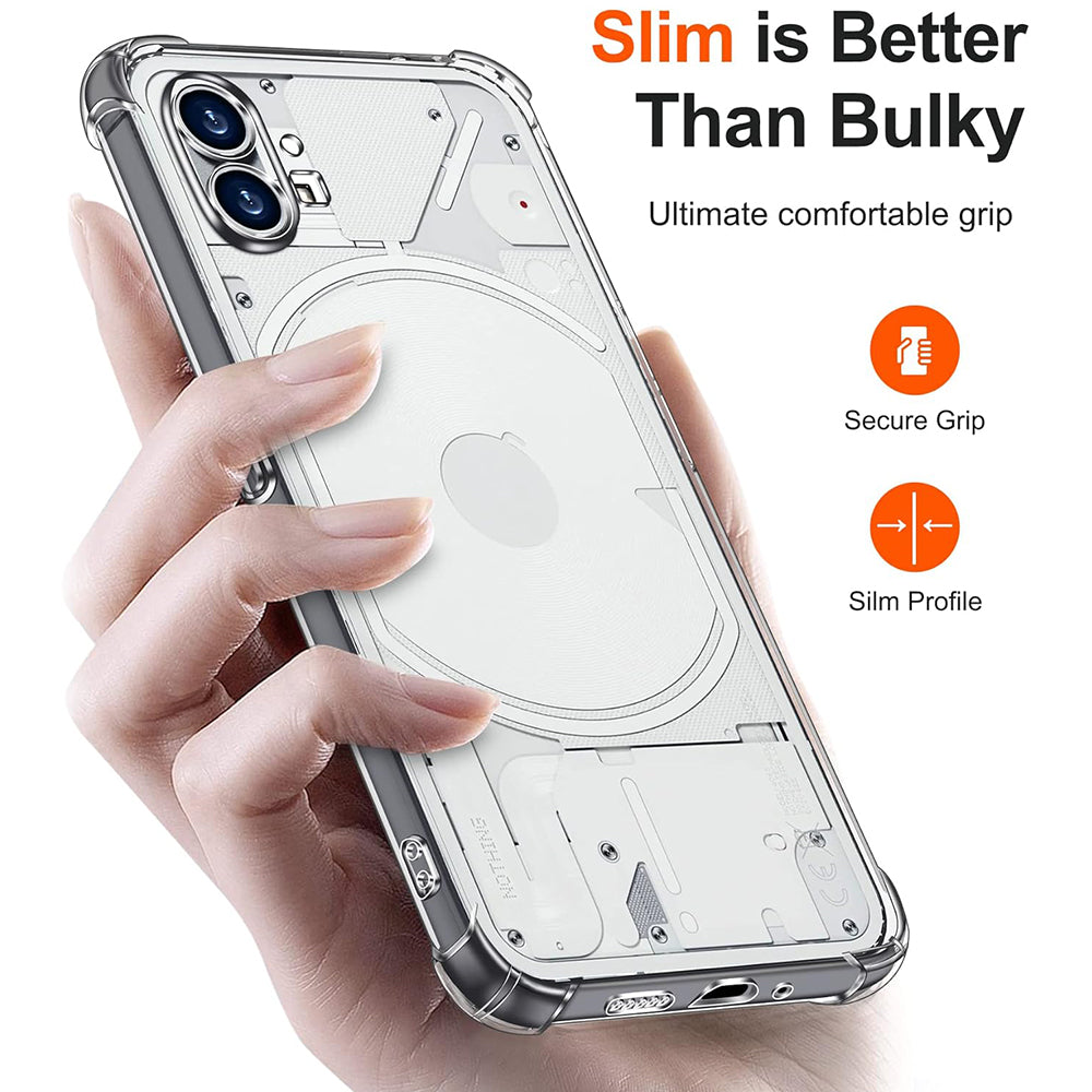 Coque pour Nothing Phone (1), Techsuit, Antichoc Claire, Transparente