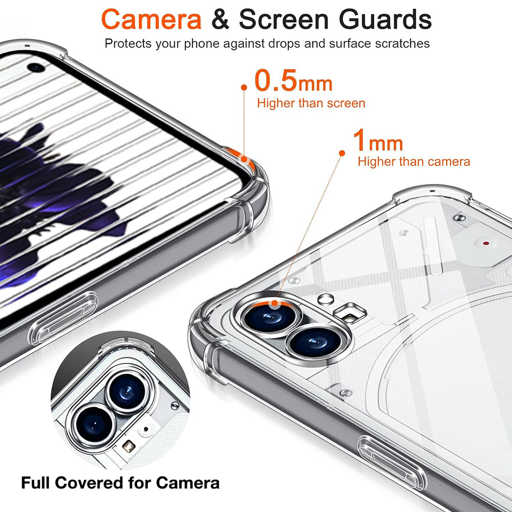 Coque pour Nothing Phone (1), Techsuit, Antichoc Claire, Transparente