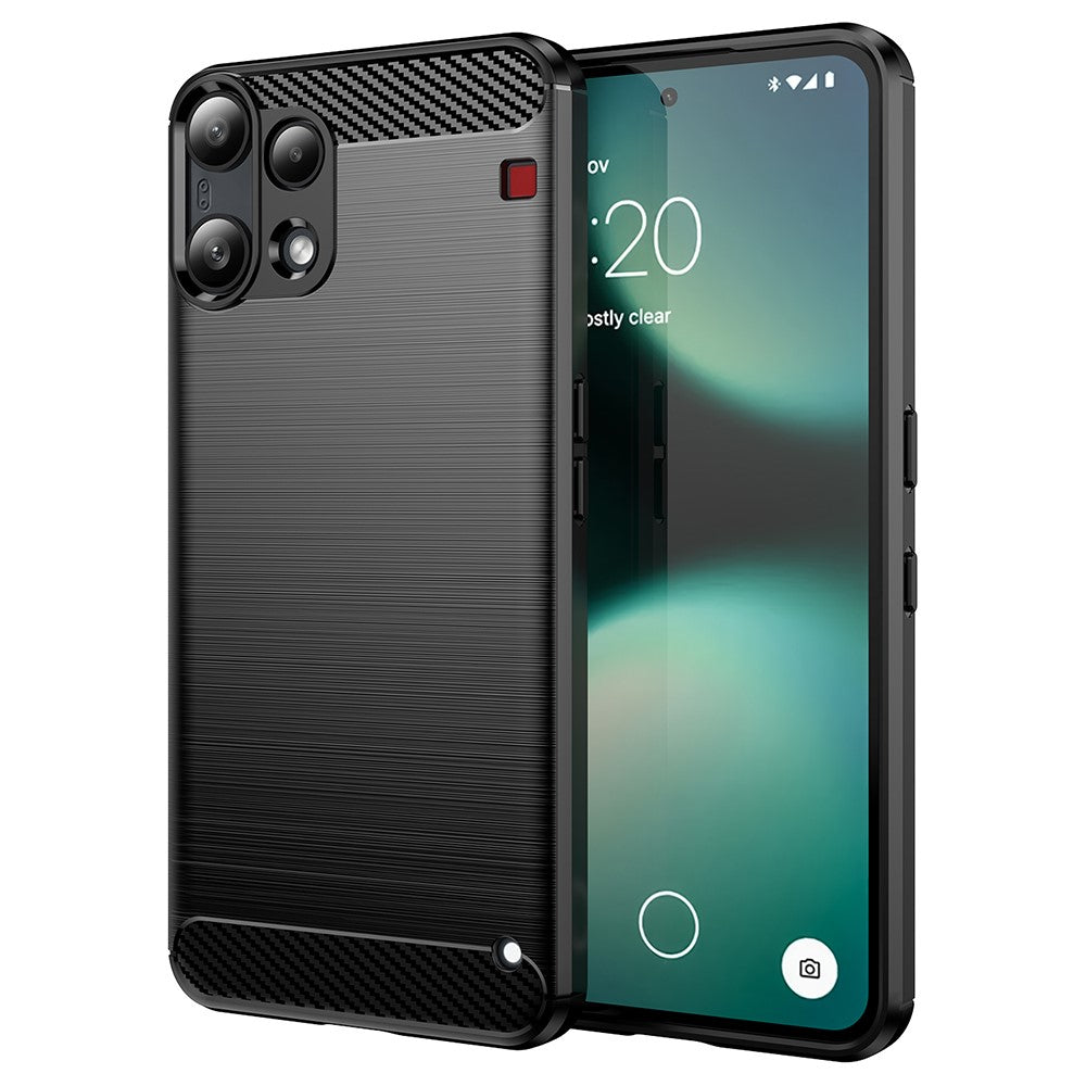 Étui pour Nothing Phone (3a) Lite, Techsuit, Carbone, Noir