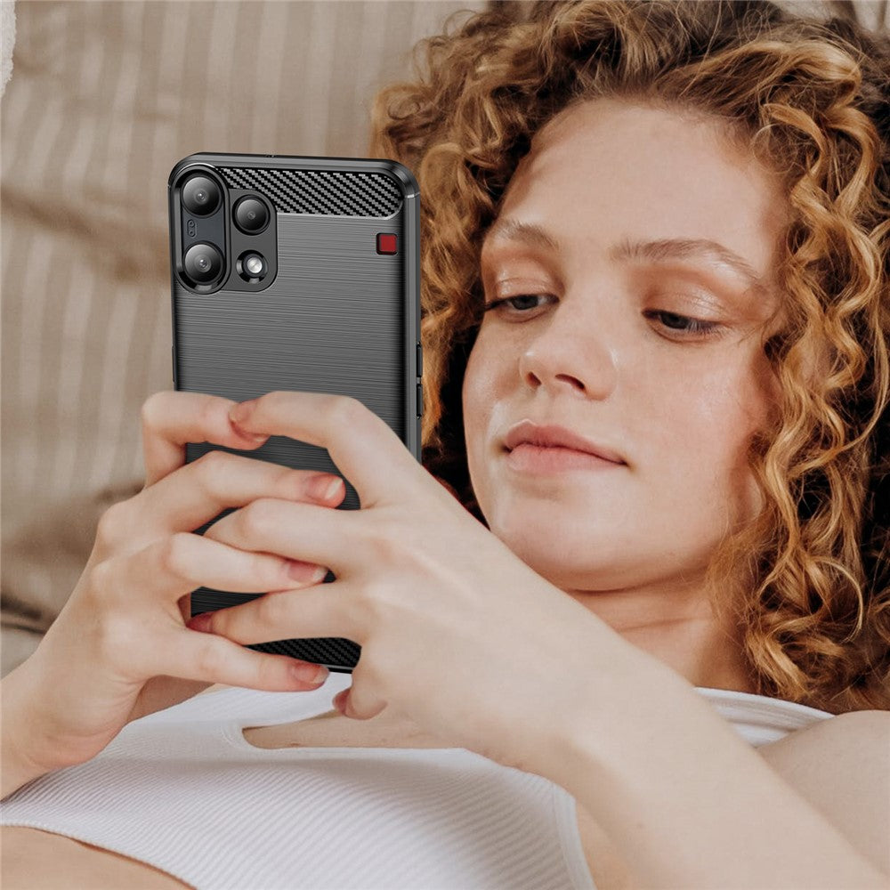 Étui pour Nothing Phone (3a) Lite, Techsuit, Carbone, Noir