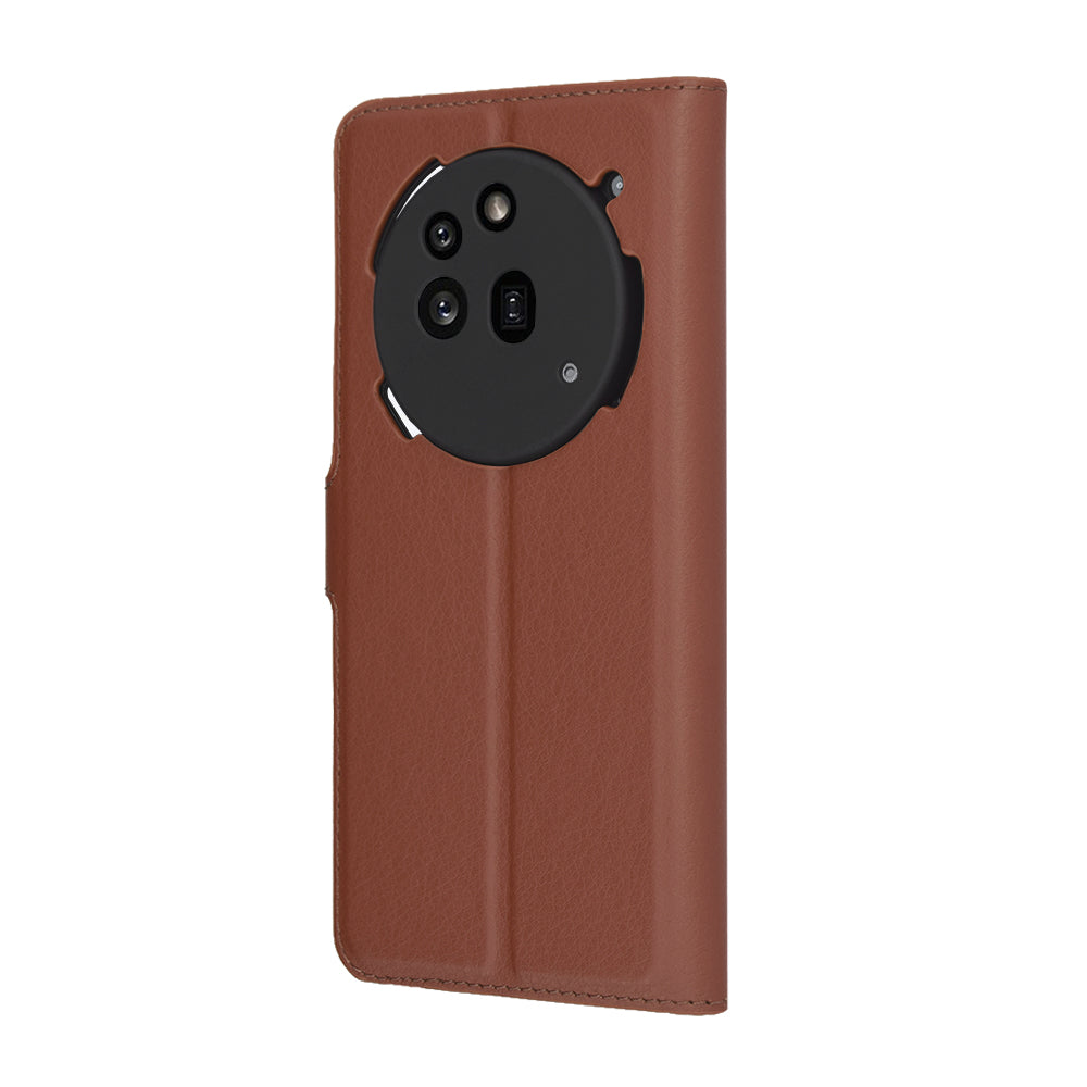 Coque pour Nothing Phone (3a) Pro, Techsuit, Leather Folio, Marron