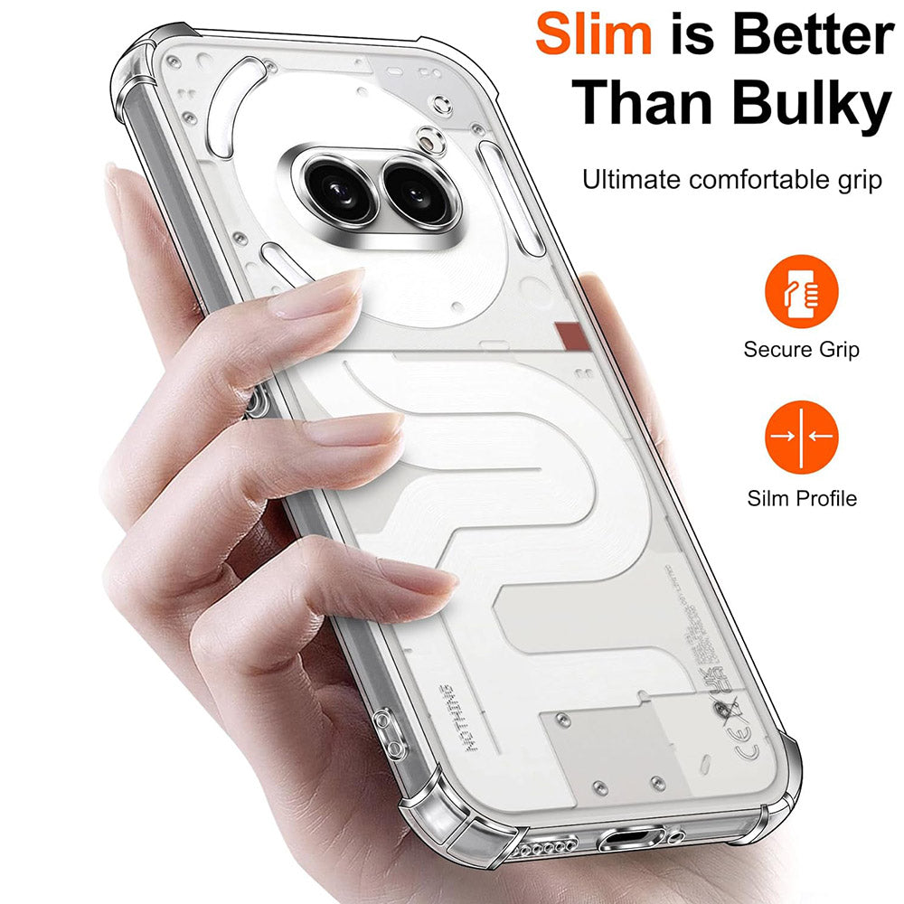 Coque pour Nothing Phone (3a) Pro, Techsuit, Antichoc Claire, Transparente