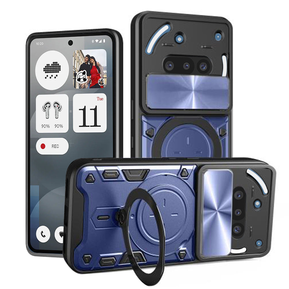Coque pour Nothing Phone (3a), Techsuit, CamGuard Pro, Bleue