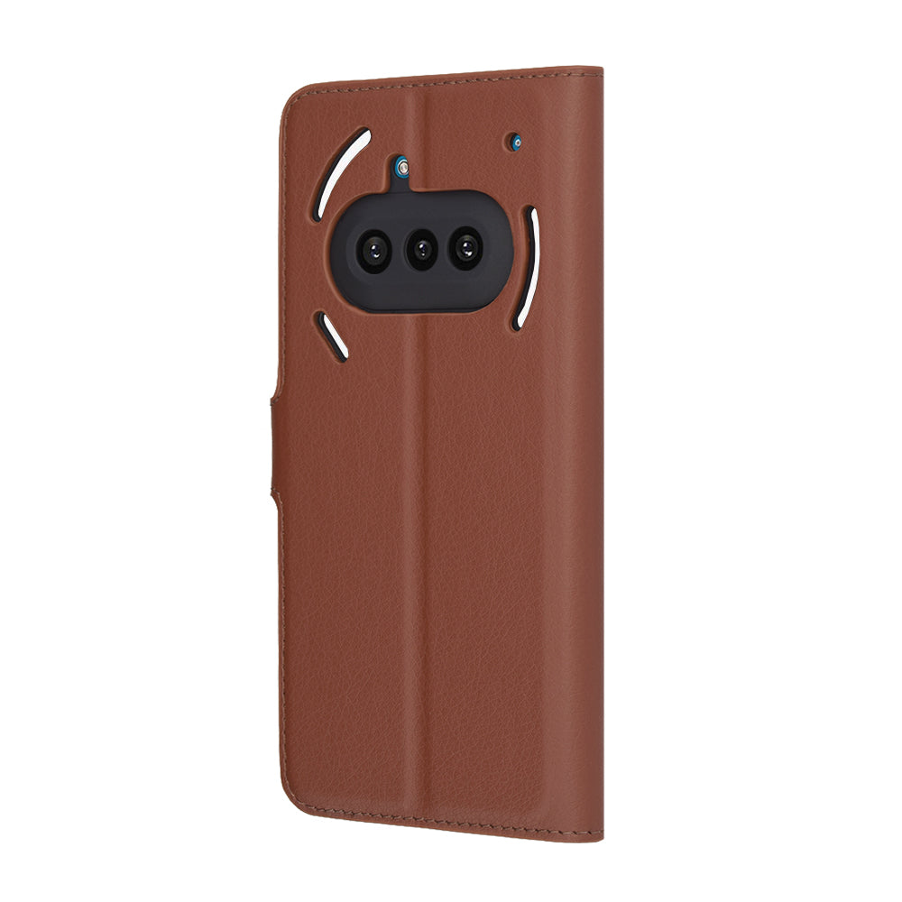 Coque pour Nothing Phone (3a), Techsuit, Leather Folio, Marron