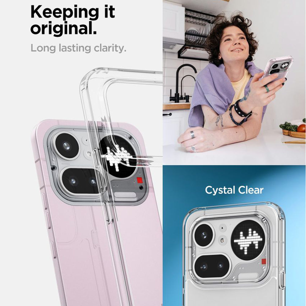 Coque pour Nothing Phone (4a) Pro, Spigen, Ultra Hybrid, Transparente ACS11632