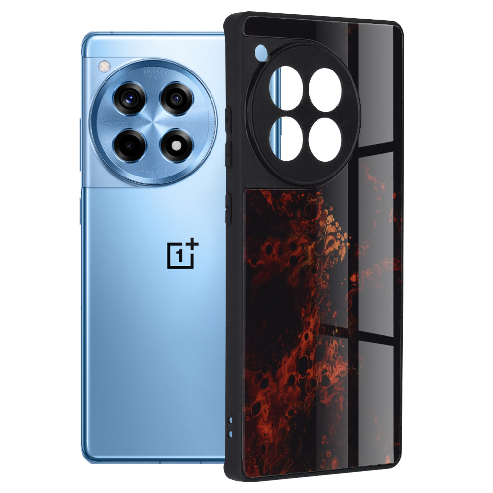 Coque pour OnePlus 12R, Techsuit, Glaze, Rouge